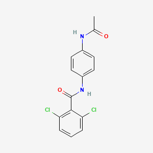molecular formula C15H12Cl2N2O2 B5806637 N-[4-(acetylamino)phenyl]-2,6-dichlorobenzamide 