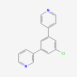 molecular formula C16H11ClN2 B580664 3-(3-Chloro-5-pyridin-4-ylphenyl)pyridine CAS No. 1214357-62-6