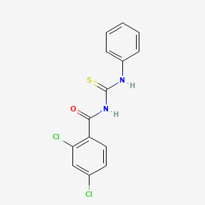 molecular formula C14H10Cl2N2OS B5806689 N-(anilinocarbonothioyl)-2,4-dichlorobenzamide CAS No. 173905-94-7