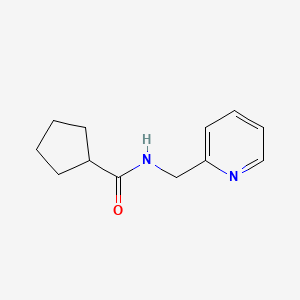 molecular formula C12H16N2O B5806712 N-(2-pyridinylmethyl)cyclopentanecarboxamide CAS No. 111711-37-6