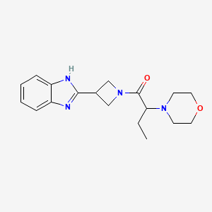 molecular formula C18H24N4O2 B5806722 2-[1-(2-morpholin-4-ylbutanoyl)azetidin-3-yl]-1H-benzimidazole 