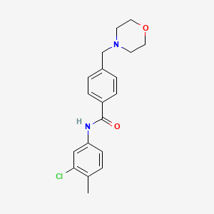 N-(3-chloro-4-methylphenyl)-4-(4-morpholinylmethyl)benzamide
