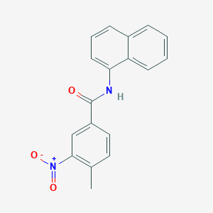molecular formula C18H14N2O3 B5806744 4-methyl-N-1-naphthyl-3-nitrobenzamide 