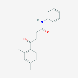 molecular formula C19H21NO2 B5806773 4-(2,4-dimethylphenyl)-N-(2-methylphenyl)-4-oxobutanamide 