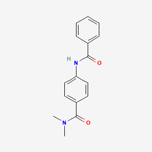 molecular formula C16H16N2O2 B5806786 4-(benzoylamino)-N,N-dimethylbenzamide 