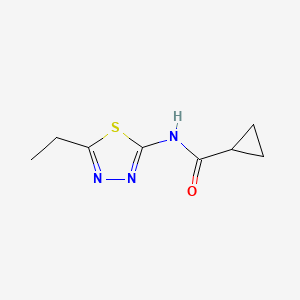 molecular formula C8H11N3OS B5806794 N-(5-ethyl-1,3,4-thiadiazol-2-yl)cyclopropanecarboxamide 