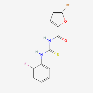 molecular formula C12H8BrFN2O2S B5806798 5-bromo-N-{[(2-fluorophenyl)amino]carbonothioyl}-2-furamide 