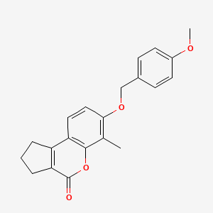 7-[(4-methoxybenzyl)oxy]-6-methyl-2,3-dihydrocyclopenta[c]chromen-4(1H)-one
