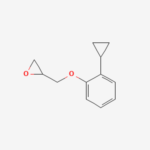 molecular formula C12H14O2 B580681 Oxirane, 2-[(2-cyclopropylphenoxy)methyl]- CAS No. 29632-50-6