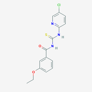 molecular formula C15H14ClN3O2S B5806814 N-{[(5-chloro-2-pyridinyl)amino]carbonothioyl}-3-ethoxybenzamide 