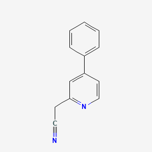 molecular formula C13H10N2 B580682 2-(4-Phenylpyridin-2-yl)acetonitrile CAS No. 1227606-66-7