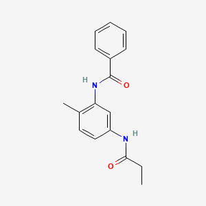 molecular formula C17H18N2O2 B5806854 N-[2-methyl-5-(propionylamino)phenyl]benzamide 