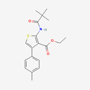 B5806860 ethyl 2-[(2,2-dimethylpropanoyl)amino]-4-(4-methylphenyl)-3-thiophenecarboxylate CAS No. 5885-99-4