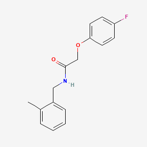 molecular formula C16H16FNO2 B5806877 2-(4-fluorophenoxy)-N-(2-methylbenzyl)acetamide 