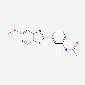 molecular formula C16H14N2O3 B5806884 N-[3-(5-methoxy-1,3-benzoxazol-2-yl)phenyl]acetamide 