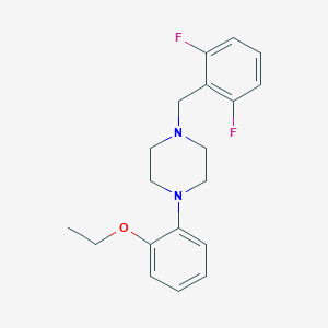 molecular formula C19H22F2N2O B5806896 1-(2,6-difluorobenzyl)-4-(2-ethoxyphenyl)piperazine 