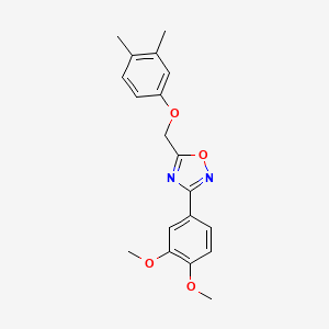 molecular formula C19H20N2O4 B5806905 3-(3,4-dimethoxyphenyl)-5-[(3,4-dimethylphenoxy)methyl]-1,2,4-oxadiazole 