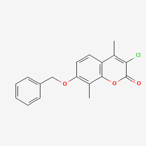 7-(benzyloxy)-3-chloro-4,8-dimethyl-2H-chromen-2-one