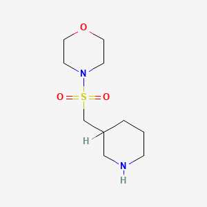 molecular formula C10H20N2O3S B580693 4-[(3-Piperidinylmethyl)sulfonyl]-morpholine CAS No. 1206969-37-0
