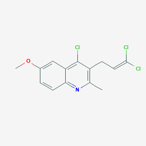 molecular formula C14H12Cl3NO B5806972 4-chloro-3-(3,3-dichloro-2-propen-1-yl)-6-methoxy-2-methylquinoline 