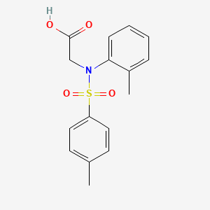 molecular formula C16H17NO4S B5807014 N-(2-methylphenyl)-N-[(4-methylphenyl)sulfonyl]glycine 