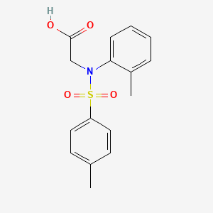 molecular formula C16H17NO4S B5807014 [N-(2-methylphenyl)-4-methylbenzenesulfonamido]acetic acid 