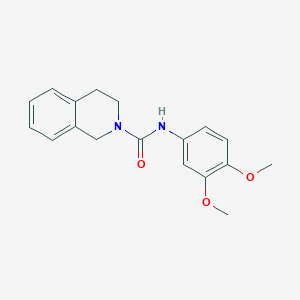 molecular formula C18H20N2O3 B5807051 N-(3,4-dimethoxyphenyl)-3,4-dihydro-2(1H)-isoquinolinecarboxamide 