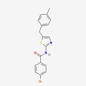 4-bromo-N-[5-(4-methylbenzyl)-1,3-thiazol-2-yl]benzamide