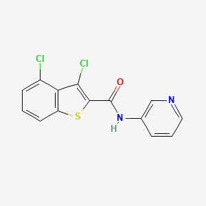 molecular formula C14H8Cl2N2OS B5807084 3,4-dichloro-N-3-pyridinyl-1-benzothiophene-2-carboxamide 