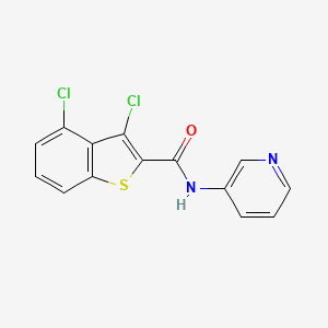 molecular formula C14H8Cl2N2OS B5807084 3,4-dichloro-N-(3-pyridinyl)-1-benzothiophene-2-carboxamide 