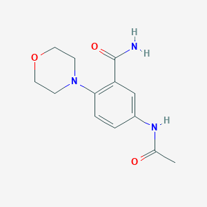 5-Acetamido-2-morpholin-4-ylbenzamide