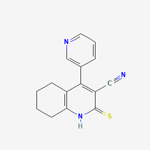 4-(3-pyridinyl)-2-thioxo-1,2,5,6,7,8-hexahydro-3-quinolinecarbonitrile