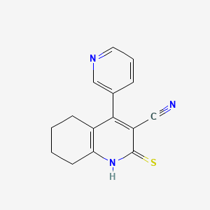 molecular formula C15H13N3S B5807108 4-(3-pyridinyl)-2-thioxo-1,2,5,6,7,8-hexahydro-3-quinolinecarbonitrile 