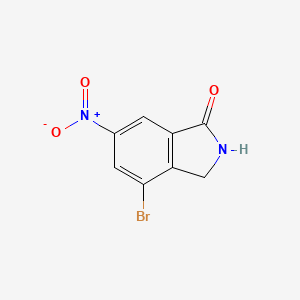 molecular formula C8H5BrN2O3 B580711 4-Bromo-6-nitroisoindolin-1-one CAS No. 1269293-73-3