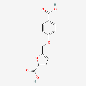 molecular formula C13H10O6 B5807120 5-[(4-carboxyphenoxy)methyl]-2-furoic acid 