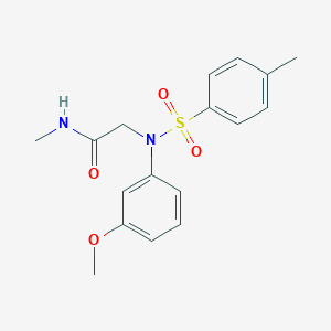 molecular formula C17H20N2O4S B5807149 N~2~-(3-methoxyphenyl)-N~1~-methyl-N~2~-[(4-methylphenyl)sulfonyl]glycinamide 