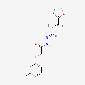 N'-[3-(2-furyl)-2-propen-1-ylidene]-2-(3-methylphenoxy)acetohydrazide