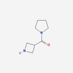molecular formula C8H14N2O B580716 Azetidin-3-yl(pyrrolidin-1-yl)methanone CAS No. 1257293-99-4