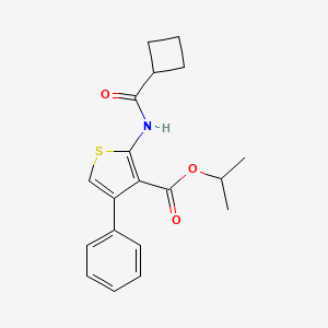 PROPAN-2-YL 2-CYCLOBUTANEAMIDO-4-PHENYLTHIOPHENE-3-CARBOXYLATE