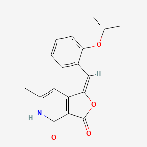molecular formula C18H17NO4 B5807173 1-(2-isopropoxybenzylidene)-6-methylfuro[3,4-c]pyridine-3,4(1H,5H)-dione 