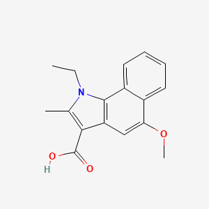 molecular formula C17H17NO3 B5807179 1-ethyl-5-methoxy-2-methyl-1H-benzo[g]indole-3-carboxylic acid 