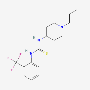 molecular formula C16H22F3N3S B5807186 N-(1-propyl-4-piperidinyl)-N'-[2-(trifluoromethyl)phenyl]thiourea 