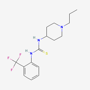 1-(1-Propylpiperidin-4-yl)-3-[2-(trifluoromethyl)phenyl]thiourea