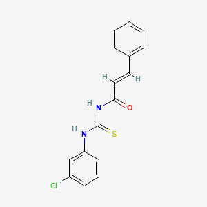molecular formula C16H13ClN2OS B5807187 N-{[(3-chlorophenyl)amino]carbonothioyl}-3-phenylacrylamide 