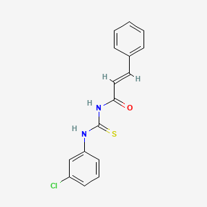 (2E)-N-[(3-chlorophenyl)carbamothioyl]-3-phenylprop-2-enamide