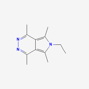 molecular formula C12H17N3 B5807202 6-ethyl-1,4,5,7-tetramethyl-6H-pyrrolo[3,4-d]pyridazine 