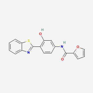 N-[4-(1,3-benzothiazol-2-yl)-3-hydroxyphenyl]furan-2-carboxamide