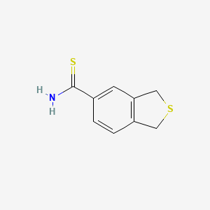 molecular formula C9H9NS2 B580721 1,3-Dihydrobenzo[c]thiophene-5-thiocarboxamide CAS No. 1256483-70-1