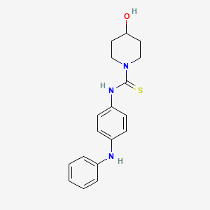 N-(4-anilinophenyl)-4-hydroxy-1-piperidinecarbothioamide