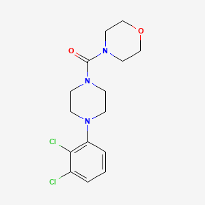 molecular formula C15H19Cl2N3O2 B5807220 4-{[4-(2,3-dichlorophenyl)-1-piperazinyl]carbonyl}morpholine 
